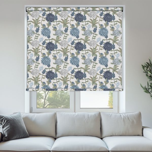 Louvolite Dahlia Blue Roller
