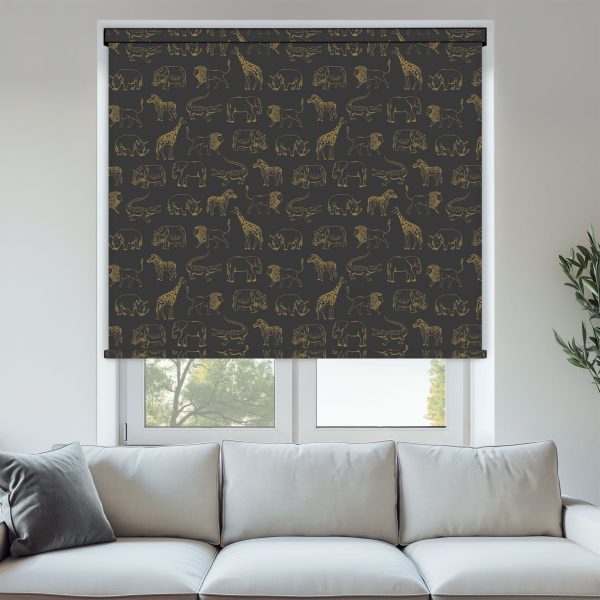 Louvolite Night Safari Gold Roller