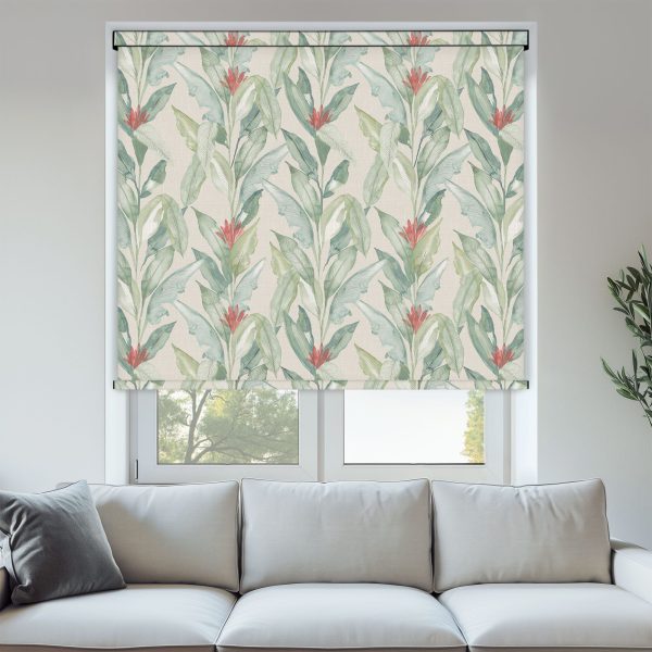 Louvolite Paradise Palm Green Roller