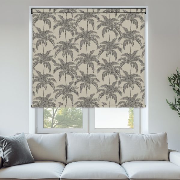 Louvolite Vintage Palm Black Roller