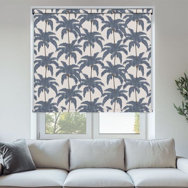 Louvolite Vintage Palm Indigo Roller