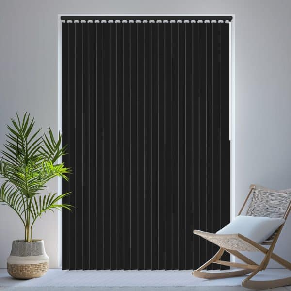 Louvolite Carnival Blackout Anthracite Vertical