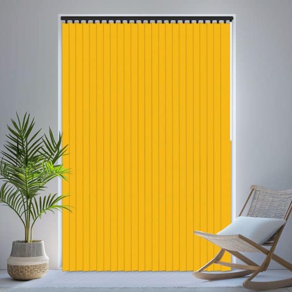 Louvolite Carnival Blackout Ochre Vertical