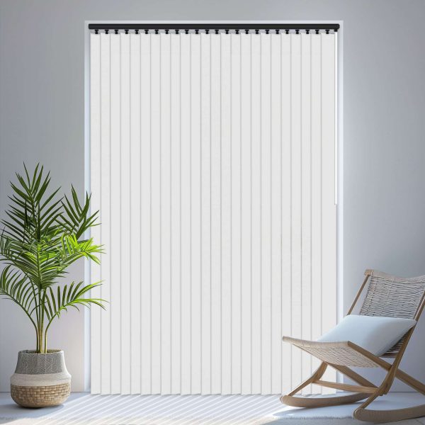 Louvolite Carnival China White Vertical
