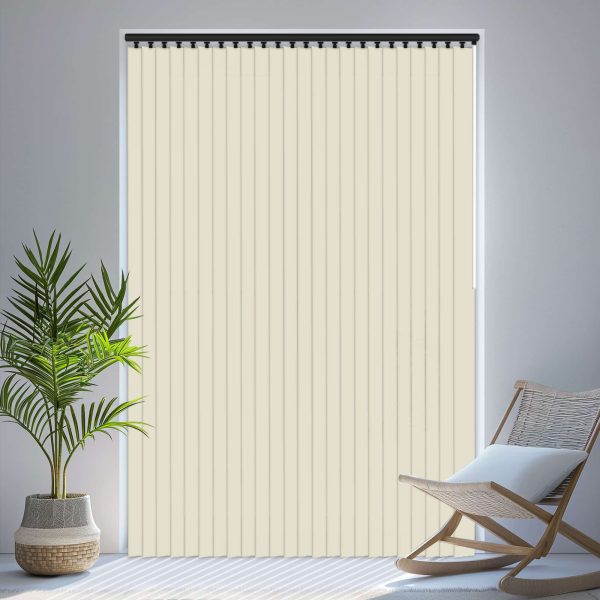 Louvolite Carnival Blackout Cream Vertical