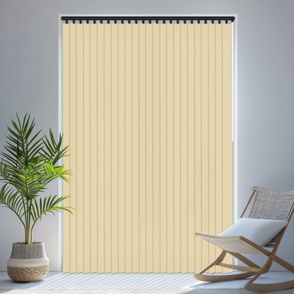 Louvolite Carnival Blackout Ivory Vertical