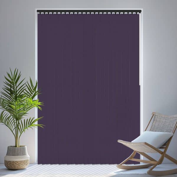 Louvolite Carnival Blackout Purple Vertical