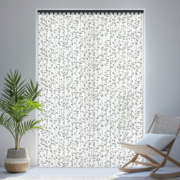 Louvolite Chatsworth Grey Vertical