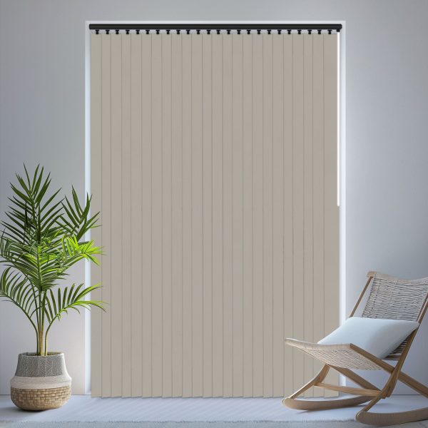 Louvolite Ex-Lite Light Grey Vertical