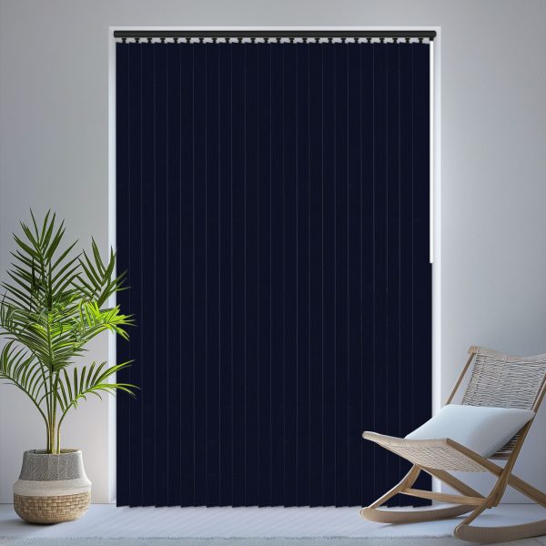 Louvolite Ex-Lite Navy Vertical