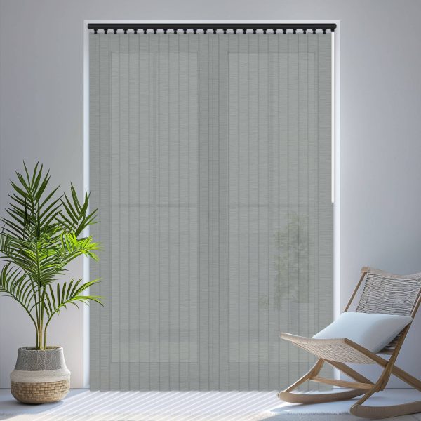 Louvolite Hampton Silver Sand Vertical