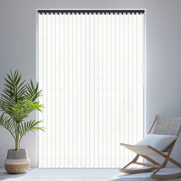 Louvolite Mistral White Vertical