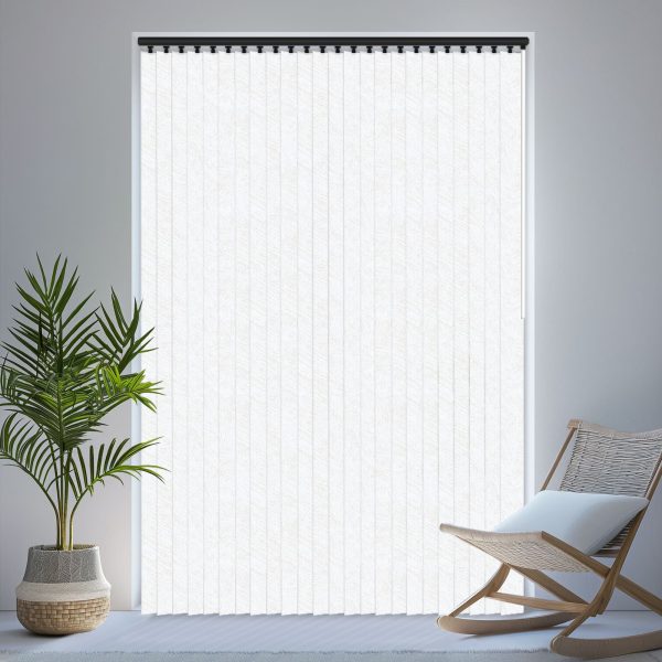 Louvolite Romany White Vertical