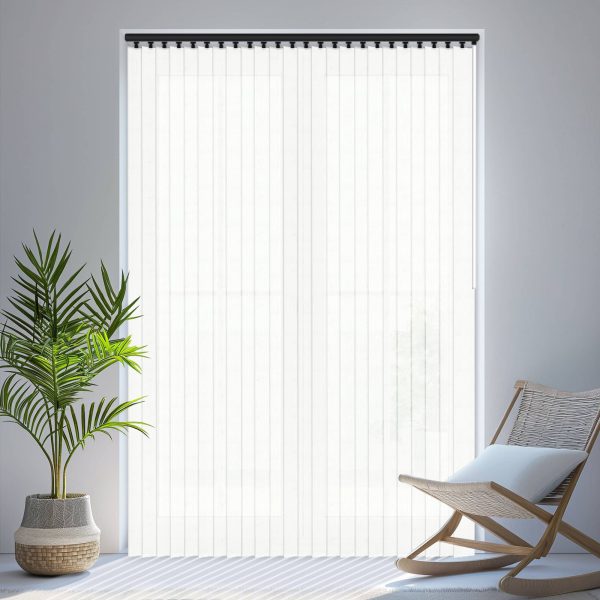 Louvolite Sirocco White Vertical