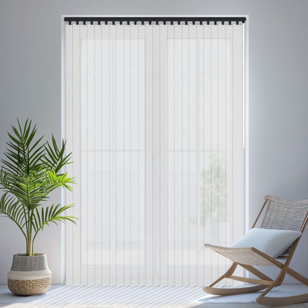 Louvolite Voile White Vertical