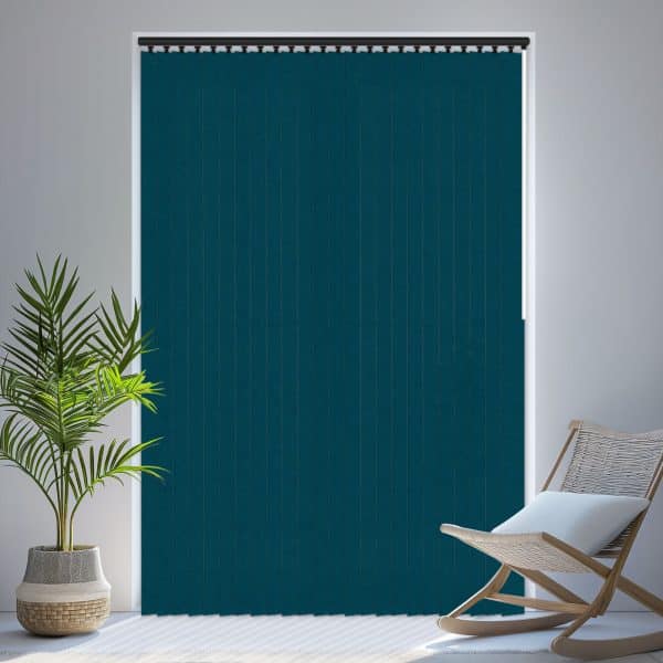 Louvolite Windsor Teal Vertical