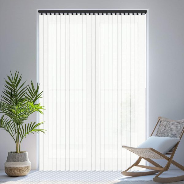 Louvolite Zephyr White Vertical