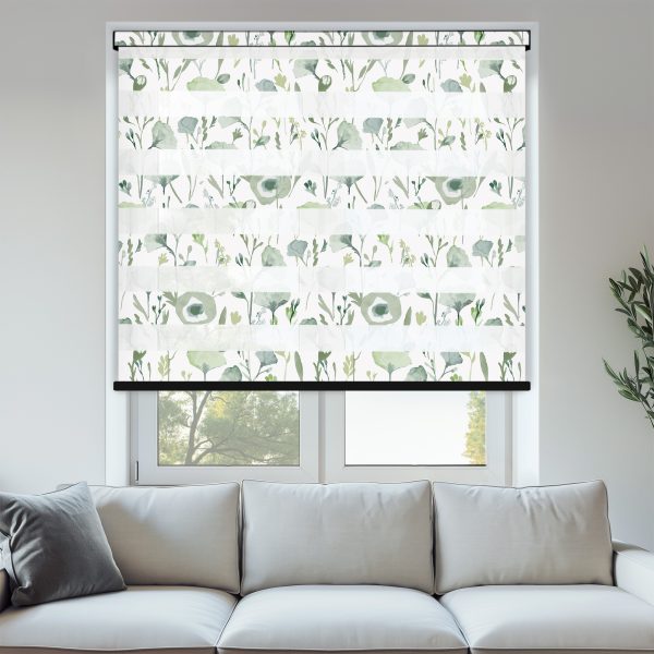 Louvolite Bello Sage Green Vision